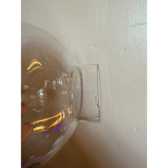 Vintage MCM Iron Spring Loaded Candle Holder Glass Shade - Picture 6 of 13